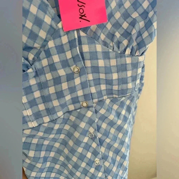 Betsey Johnson Gingham Print Midi  Dress - Picture 7 of 9